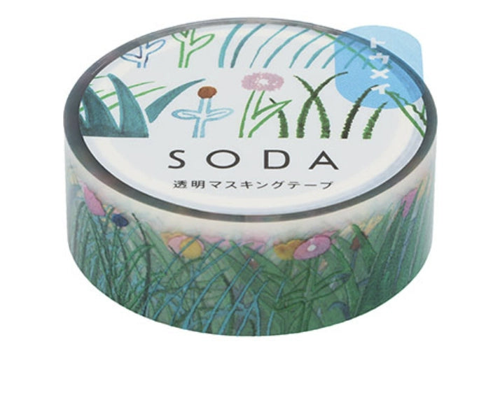 Grass SODA Transparent Sticker Tape