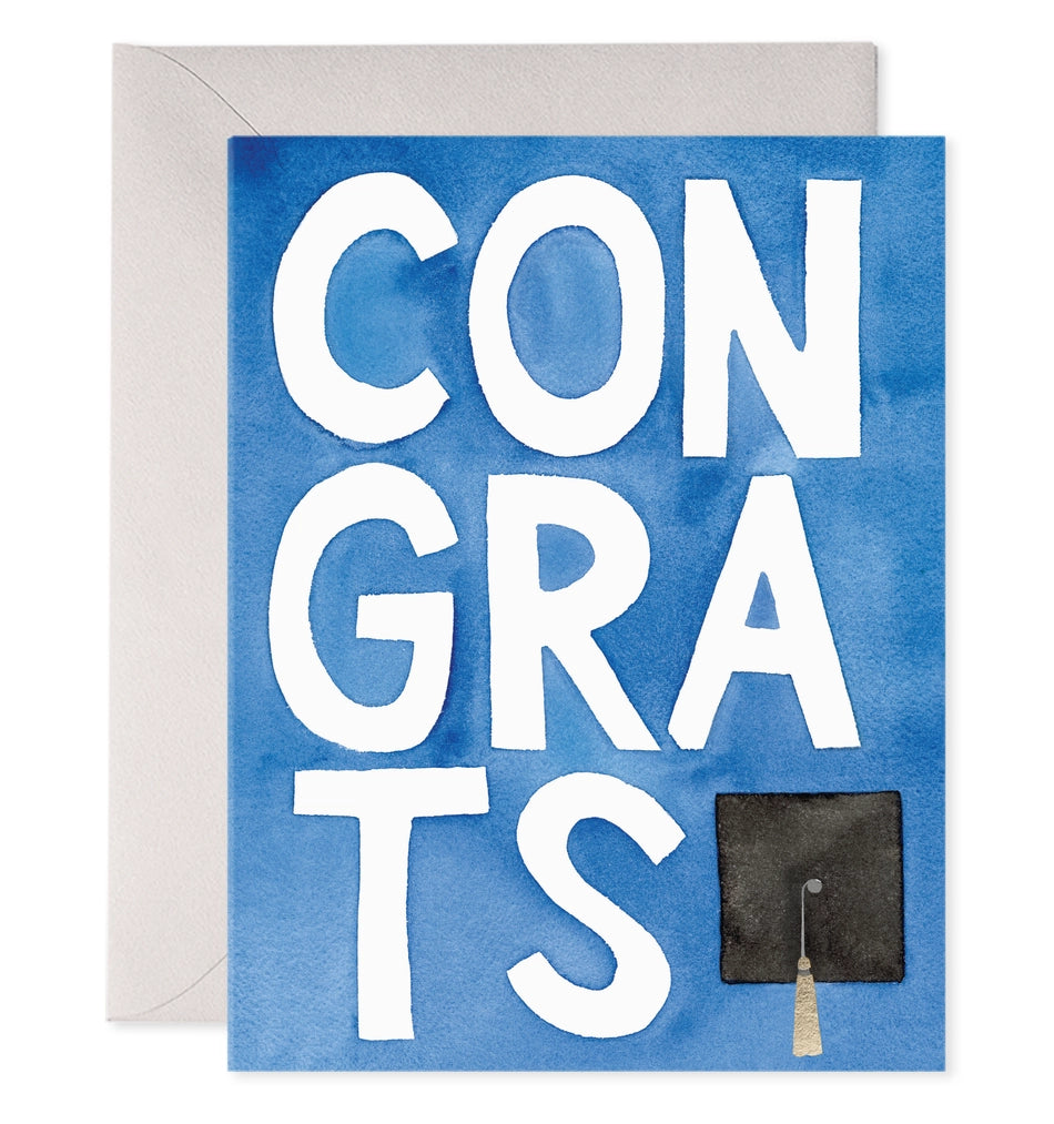 Blue Congrats Grad | Greeting Card