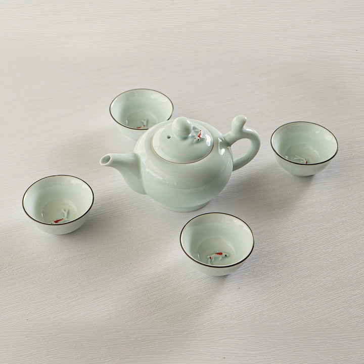 Japanese Koi Fish Kung Fu Tea Set