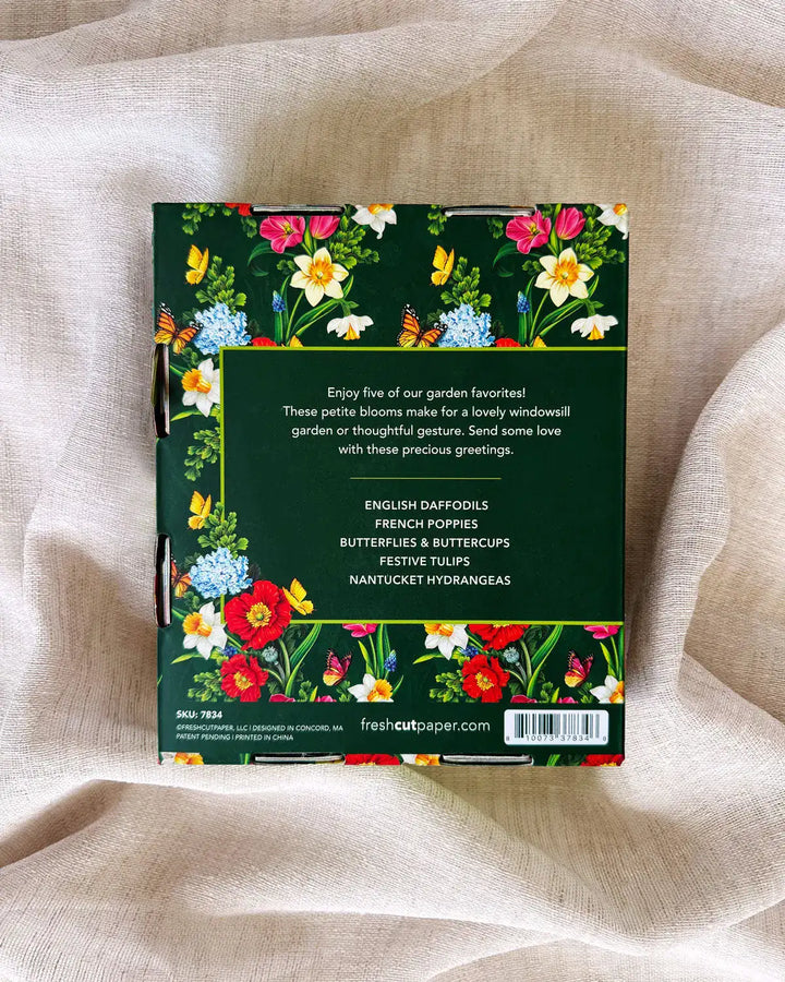 Garden Favorites Mini Pop-Up Cards | Assorted 5 Card Set