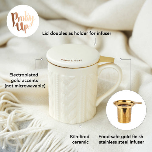 Annette 3D Ceramic Mug with Tea Infuser