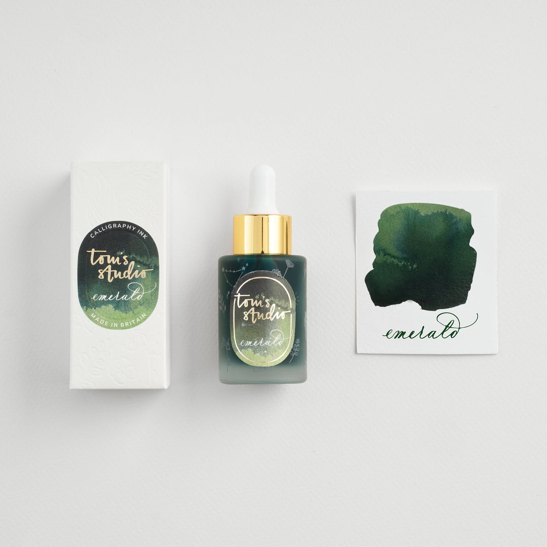 Tom's Studio Emerald Green Calligraphy Ink