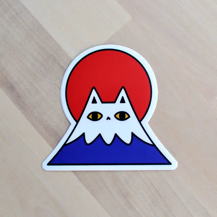 Mount Fuji Cat | Vinyl Sticker