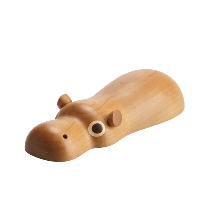 Small Hippo Wooden Pen Rest