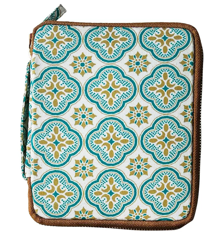 Begonia 10 Pens Zipper Case | Brown