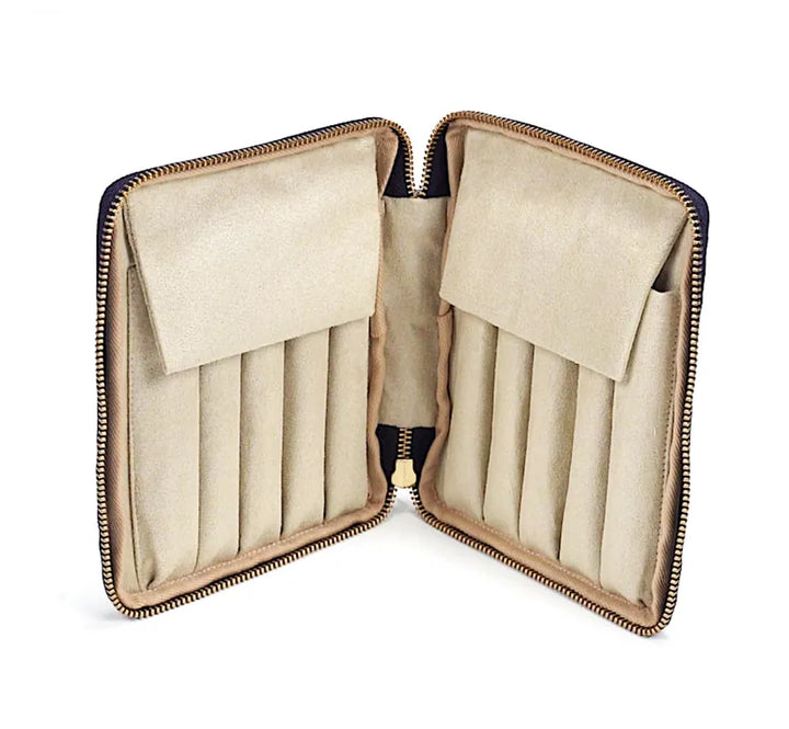 Begonia 10 Pens Zipper Case | Brown