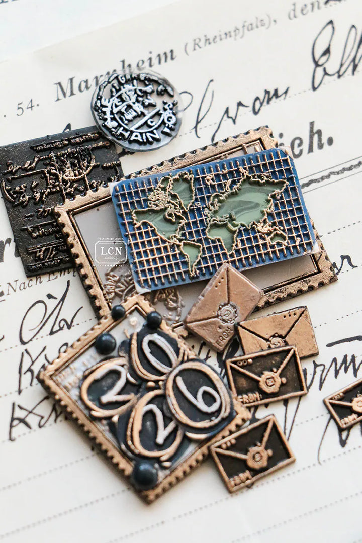World Map Wax Seal Stamp Set