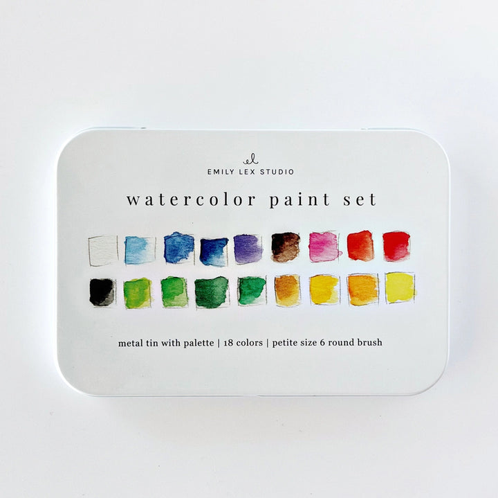 Emily Lex Studio Watercolor Paint Set with Brush