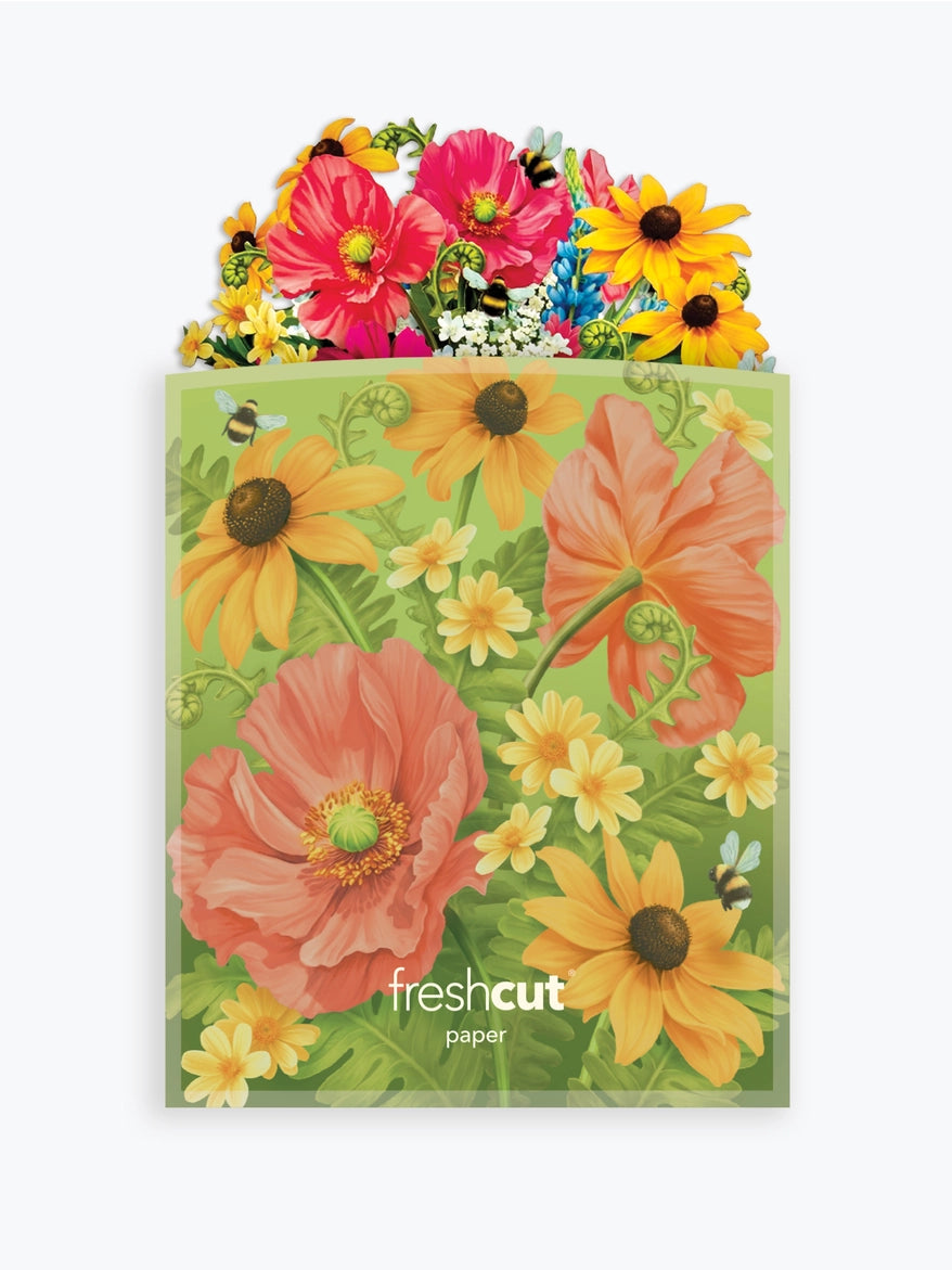 Wildflower Teacup Mini Pop-Up Card