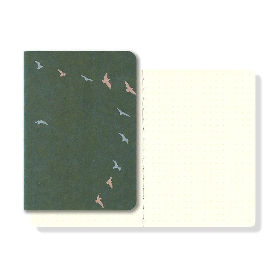 Ro-Biki Museum Notebook | Dot Grid | Birds