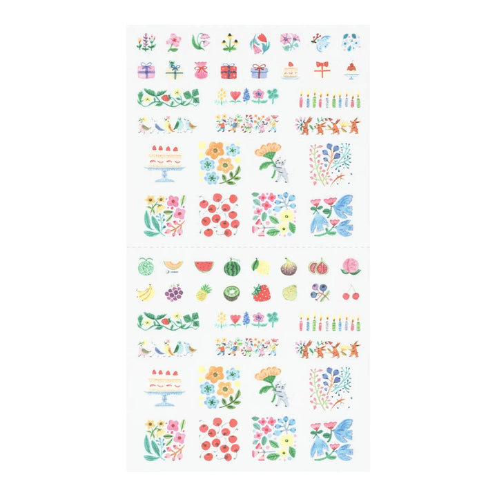 Midori Margin Flower Sticker Collection