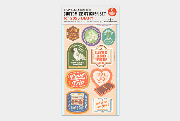 TRAVELER'S notebook Customized Sticker Set | 2025 Edition