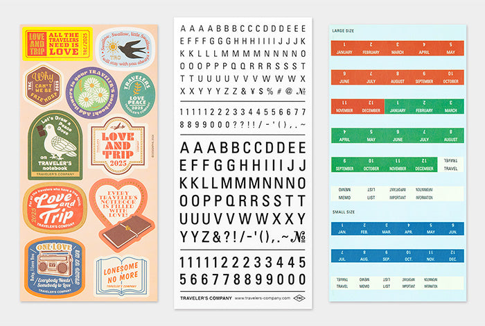TRAVELER'S notebook Customized Sticker Set | 2025 Edition