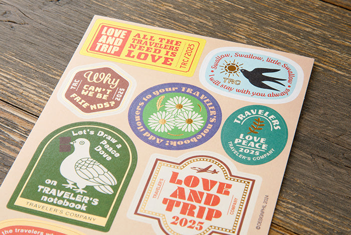 TRAVELER'S notebook Customized Sticker Set | 2025 Edition