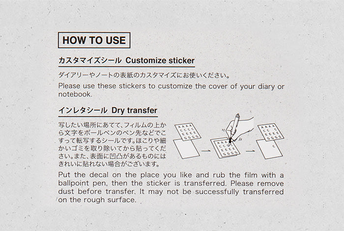 TRAVELER'S notebook Customized Sticker Set | 2025 Edition
