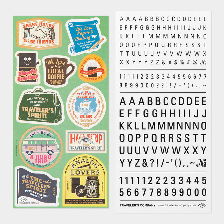 TRAVELER'S notebook Customized Sticker Set | 2026 Edition