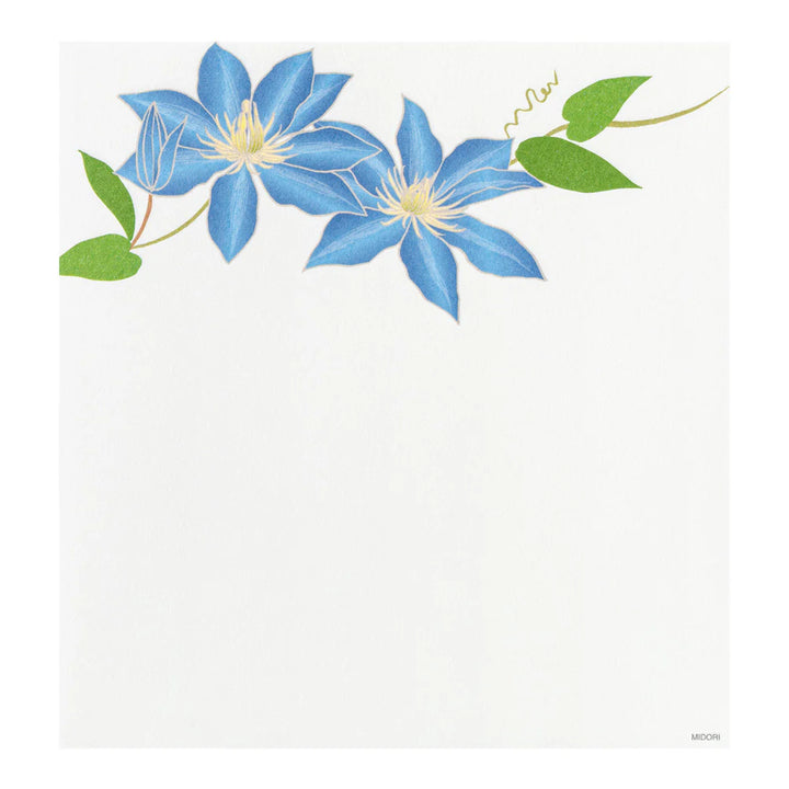Summer Flowers Letter Pad | Washi Paper