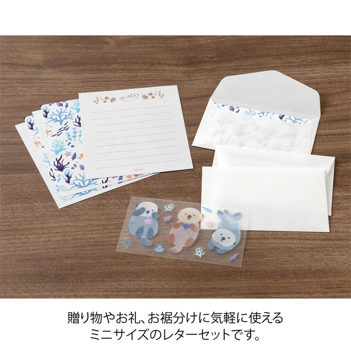 For You Sea Otter Mini Letter Set with Sticker Seals
