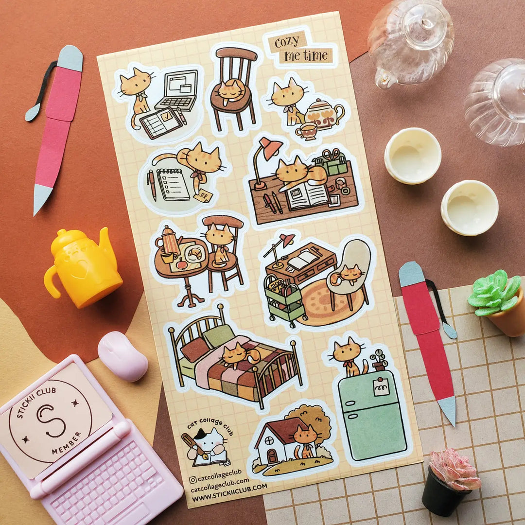 Cozy Me Time Sticker Sheet