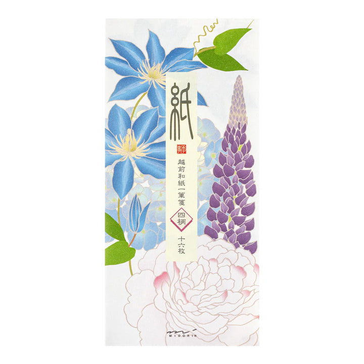 Summer Flowers Message Pad | Washi Paper