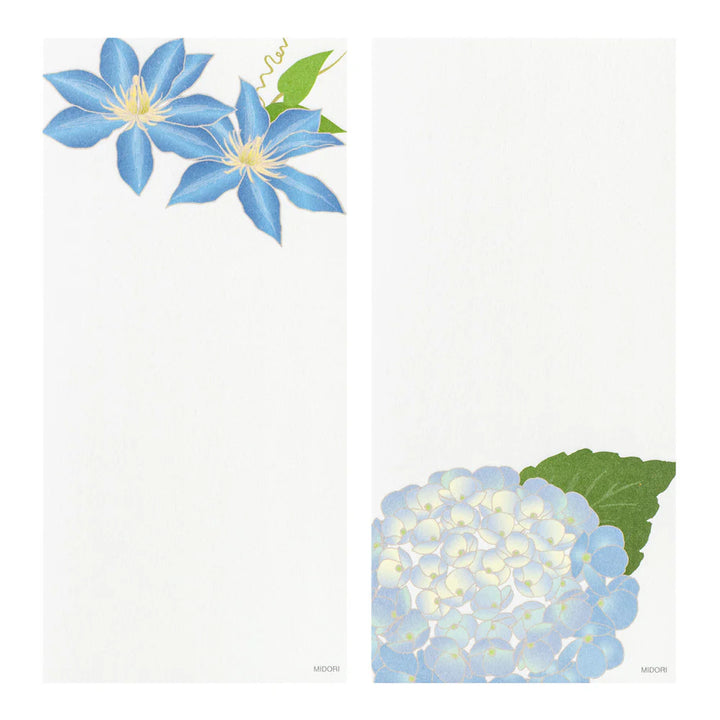 Summer Flowers Message Pad | Washi Paper