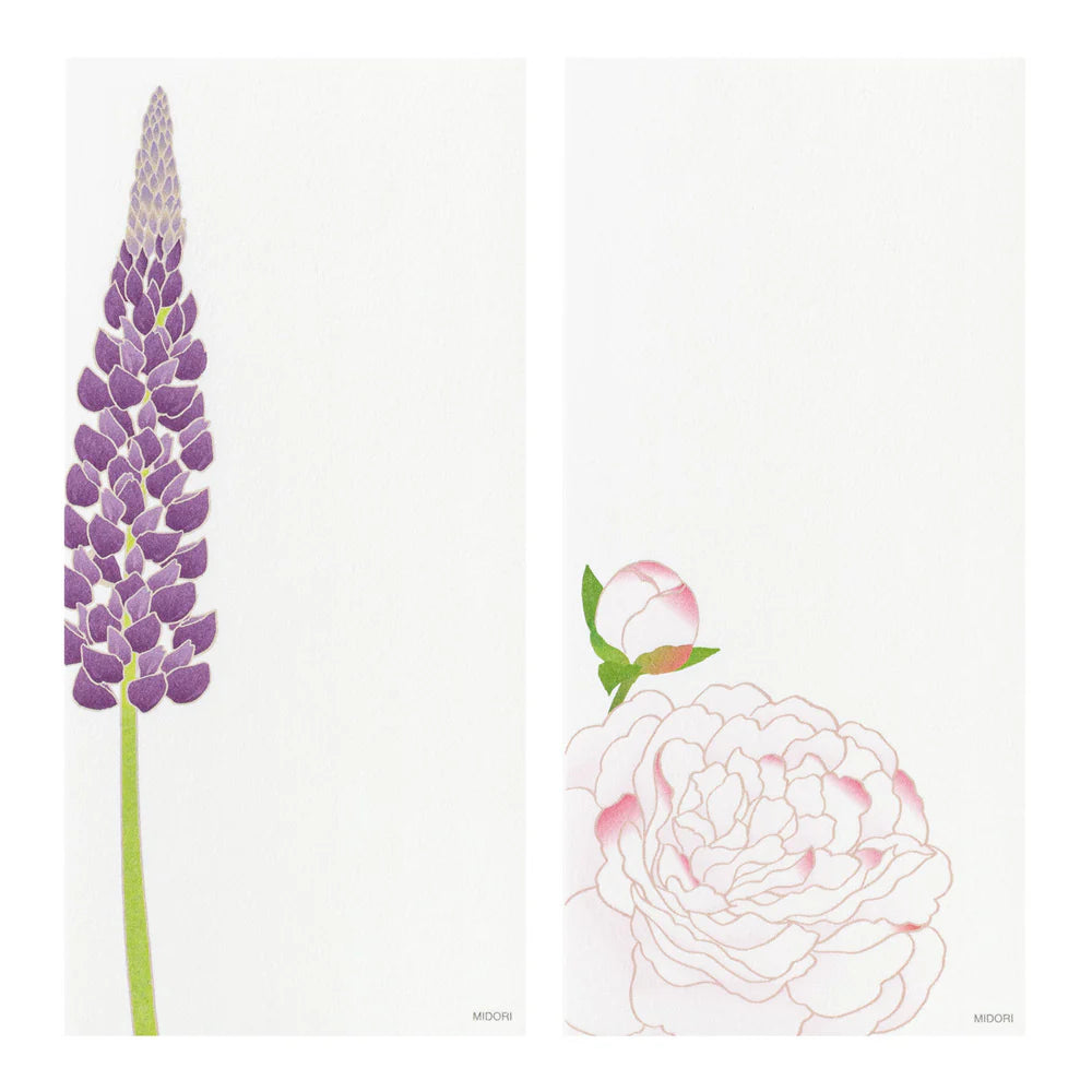 Summer Flowers Message Pad | Washi Paper