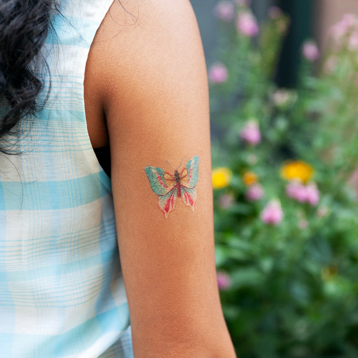 Embroidery Butterfly | Temporary Tattoo Pair