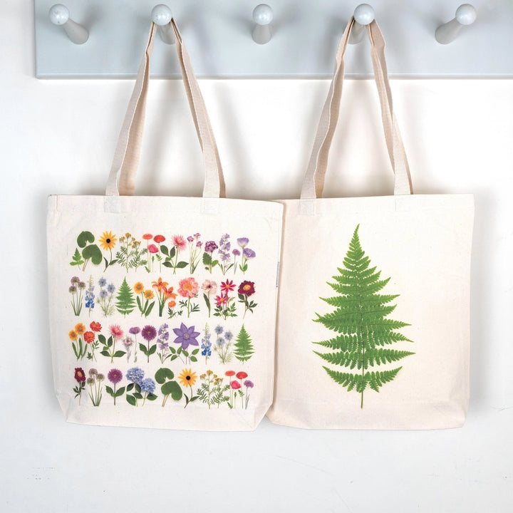 Rainbow Flowers and Fern | Tote Bag