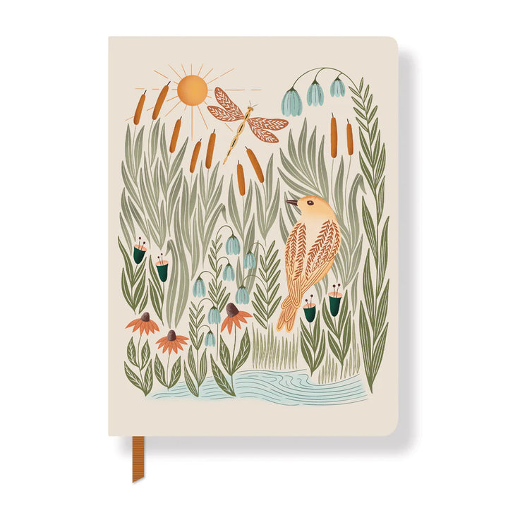 Classic Bird by the Riverbank Paperback Journal