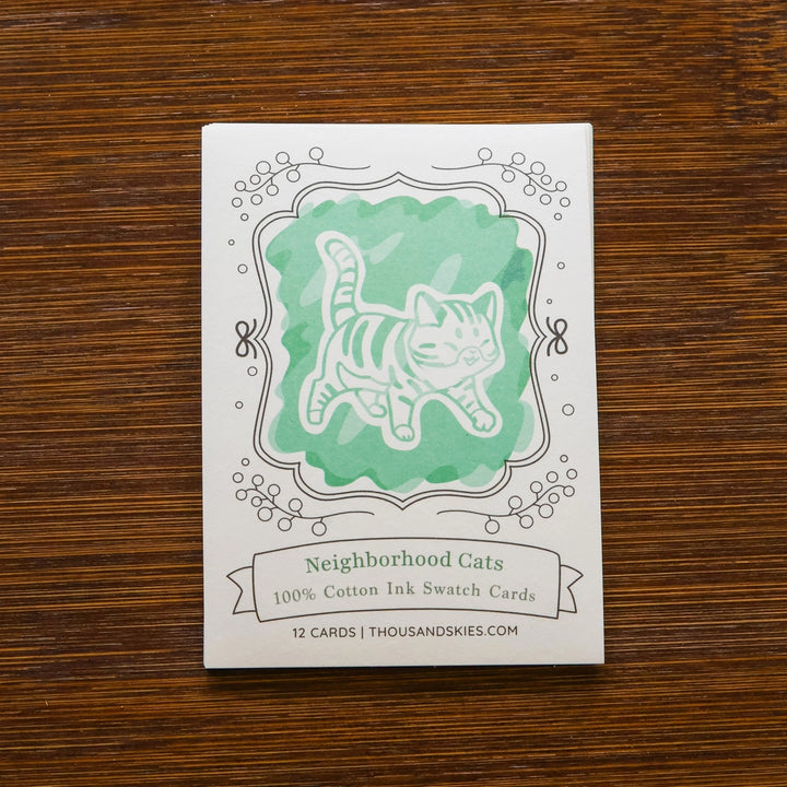 Neighborhood Cats Ink Color Swatch Card | Set of 12