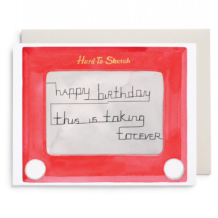Hard To Sketch | Greeting Card