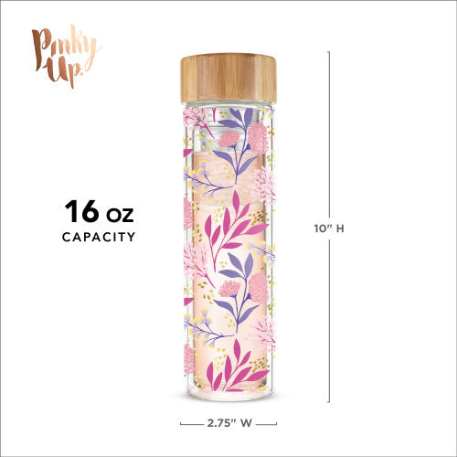 Blair Glass Travel Bottle with Tea Infuser