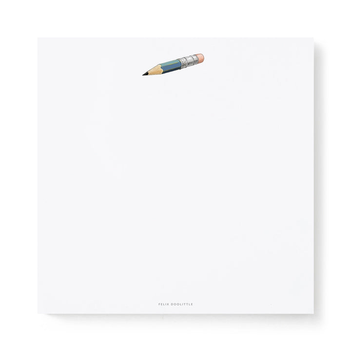 Blue Pencil Square Notepad