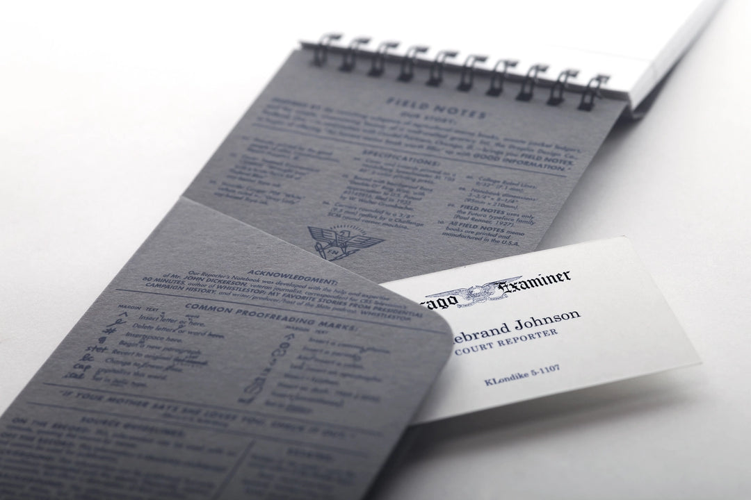 File Reporter Paper Front Page Reporter's Notebook | Set of 2 – The Paper Mouse