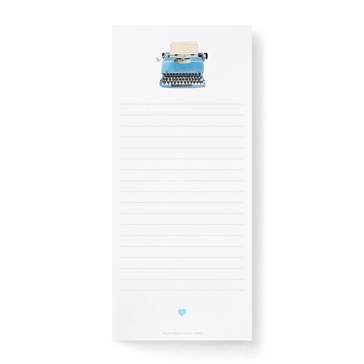 Next Chapter Typewriter Tall Notepad