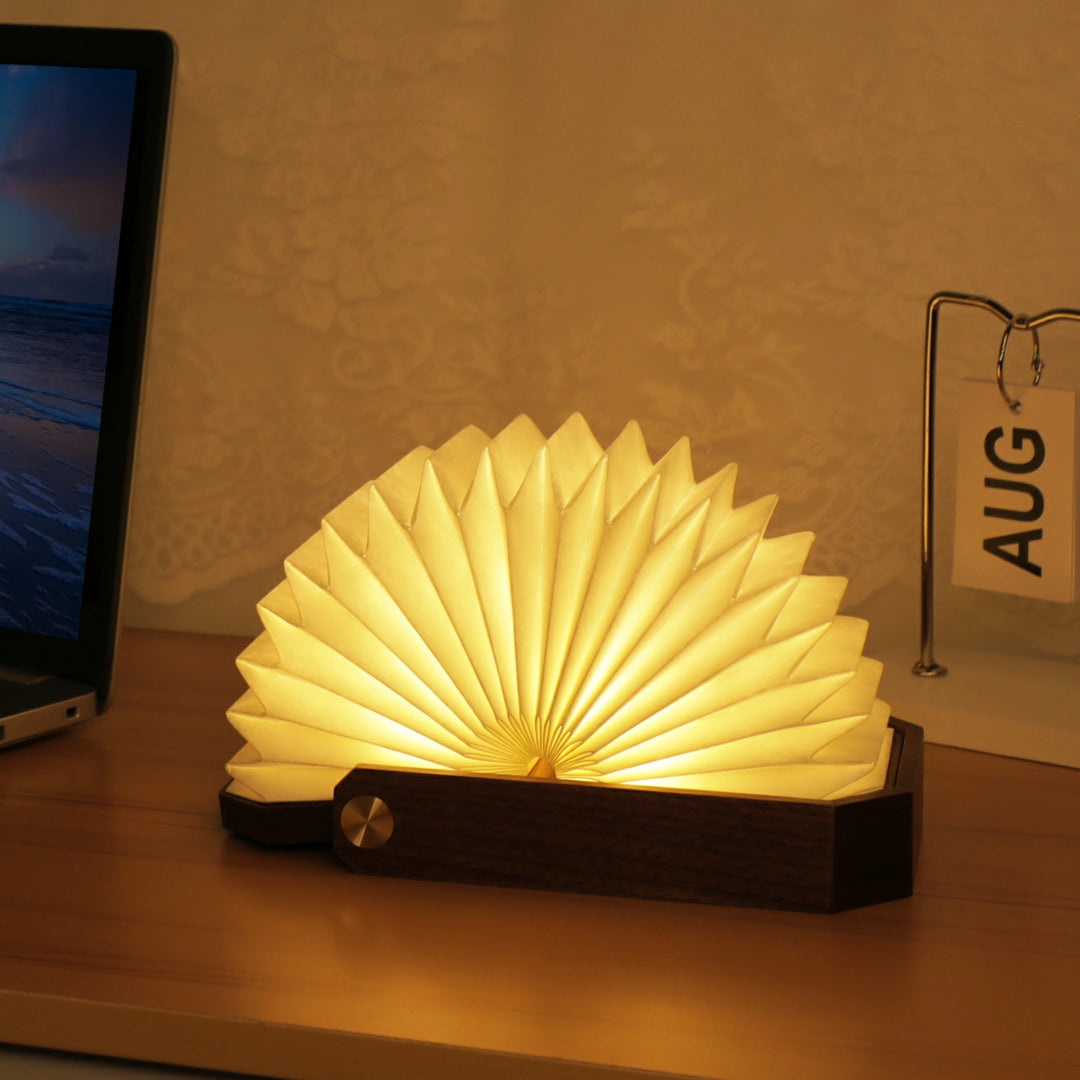 Smart Origami Lamp | Walnut