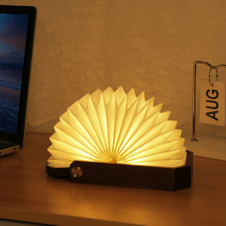 Smart Origami Lamp | Walnut