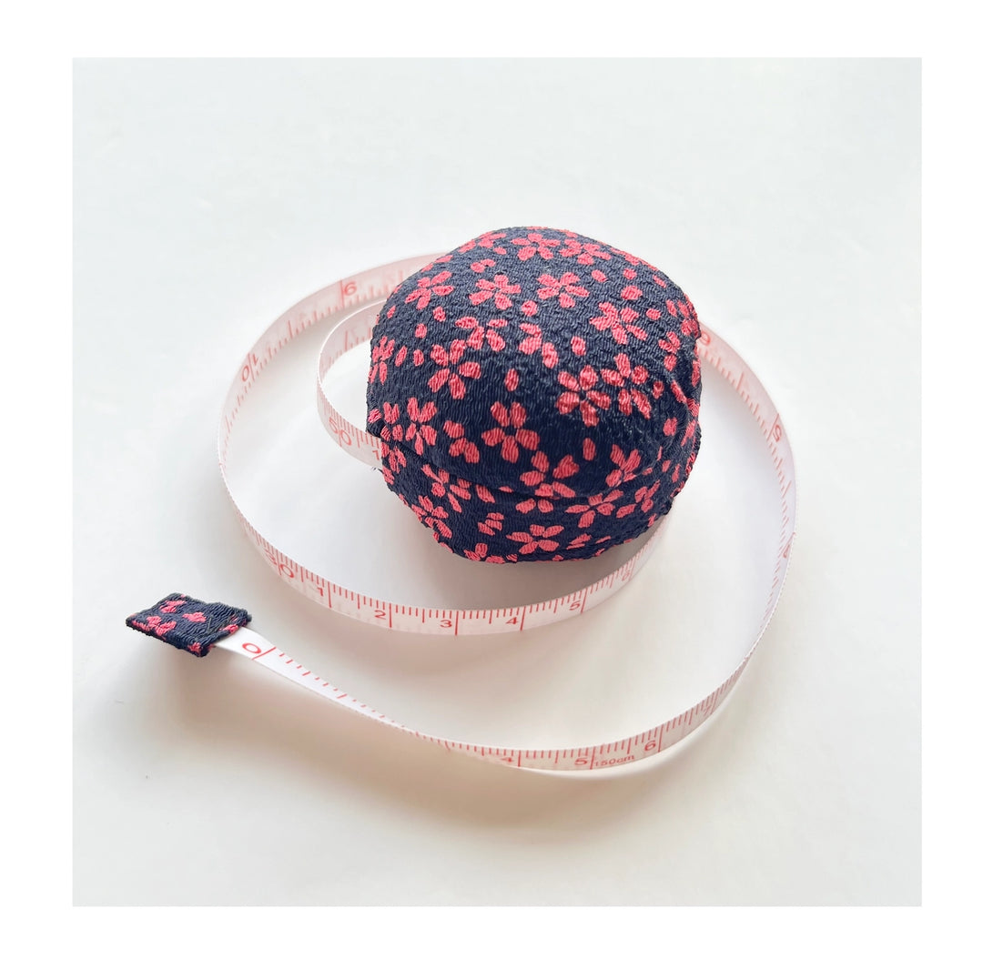 Hiro Sakura (Navy) Macaron Fabric Tape Measure
