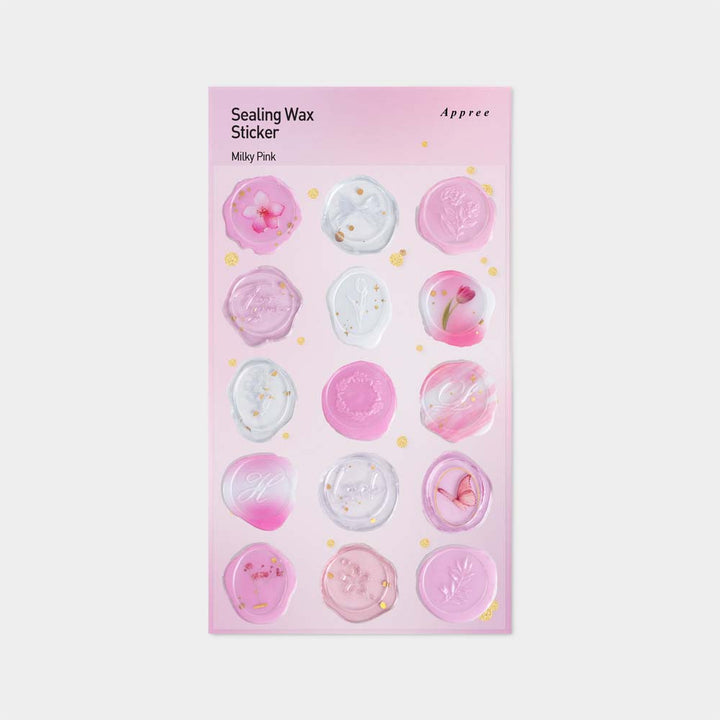 Milky Pink Sealing Wax Sticker