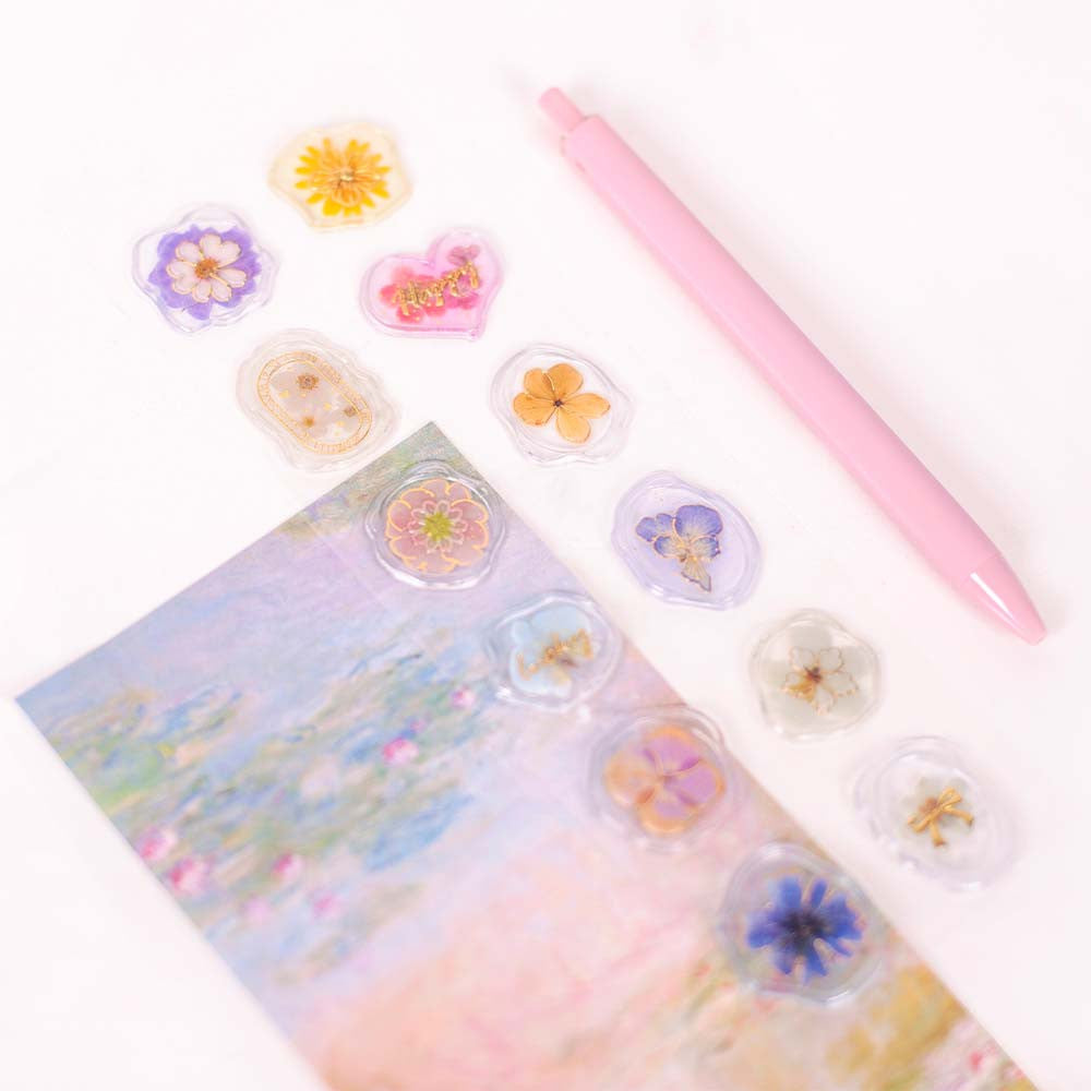 Pressed Petal Sealing Wax Sticker