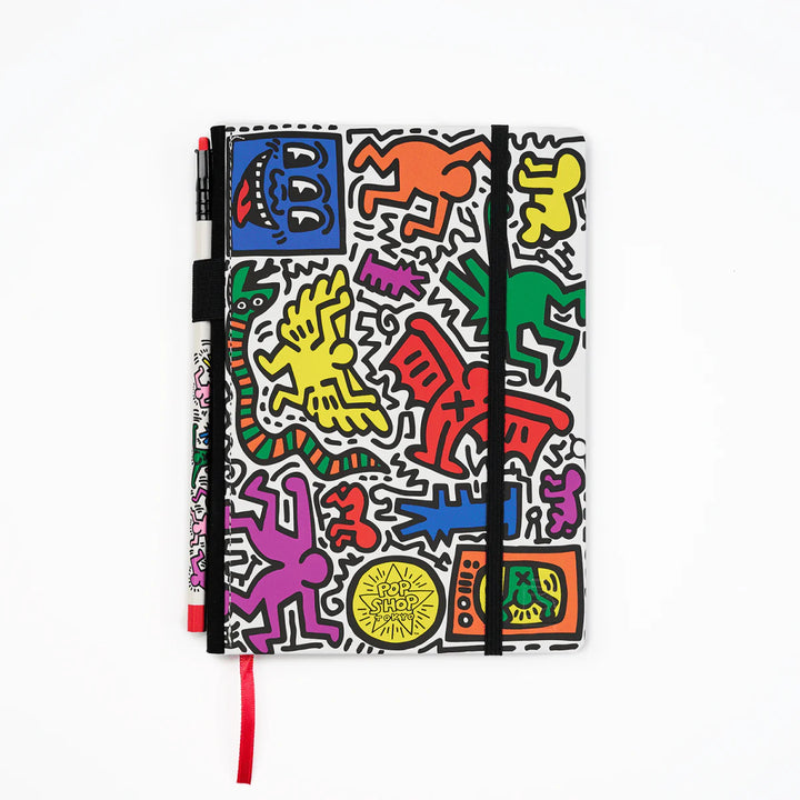Keith Haring Slate Notebook |Tokyo Pop-Shop | Medium A5 Blank | Limited Edition