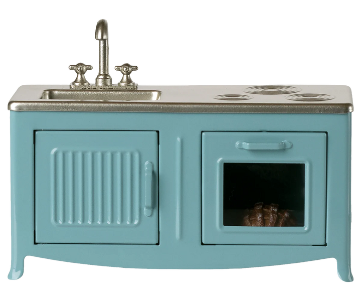 Miniature Kitchen for Mouse | Blue