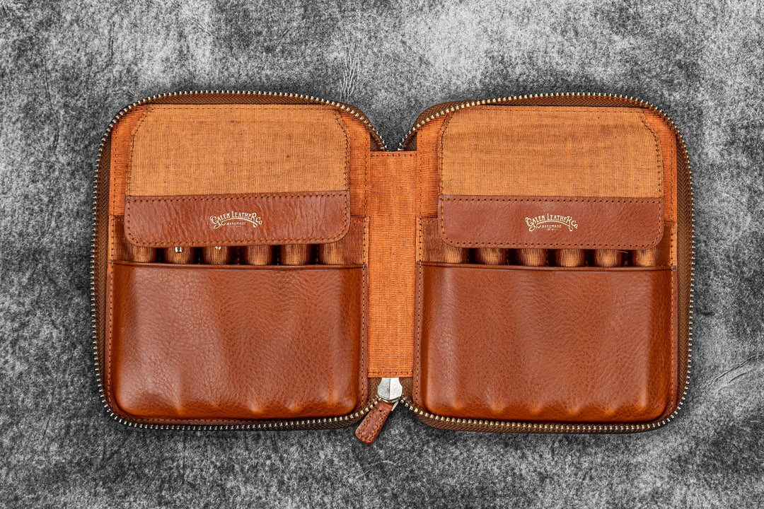 Legacy Leather Zip Pen Case for 12 Pens