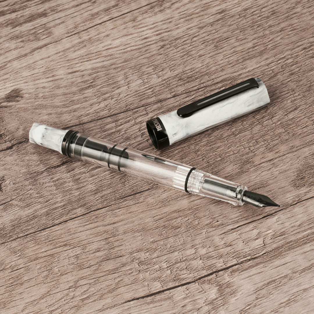 ECO Fountain Pen | Carrara with Onyx