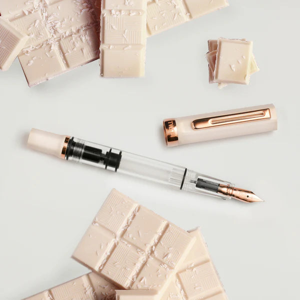 ECO Fountain Pen | Cream with Rose Gold