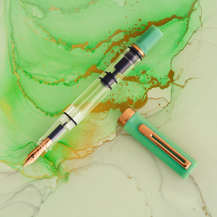 ECO Fountain Pen | Jade Jelly with Bronze