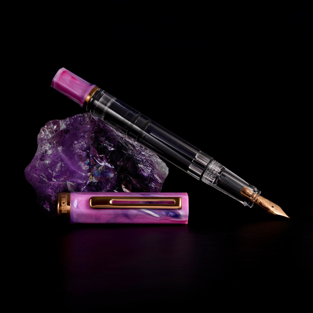 ECO Fountain Pen | Fluorite Purple with Bronze
