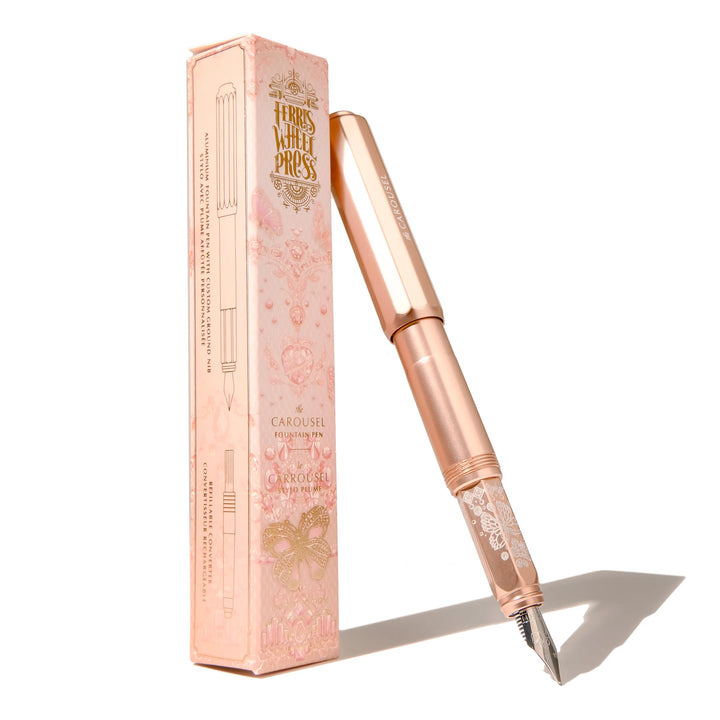 The Fluttering Heart Carousel Aluminum Fountain Pen | Limited Edition
