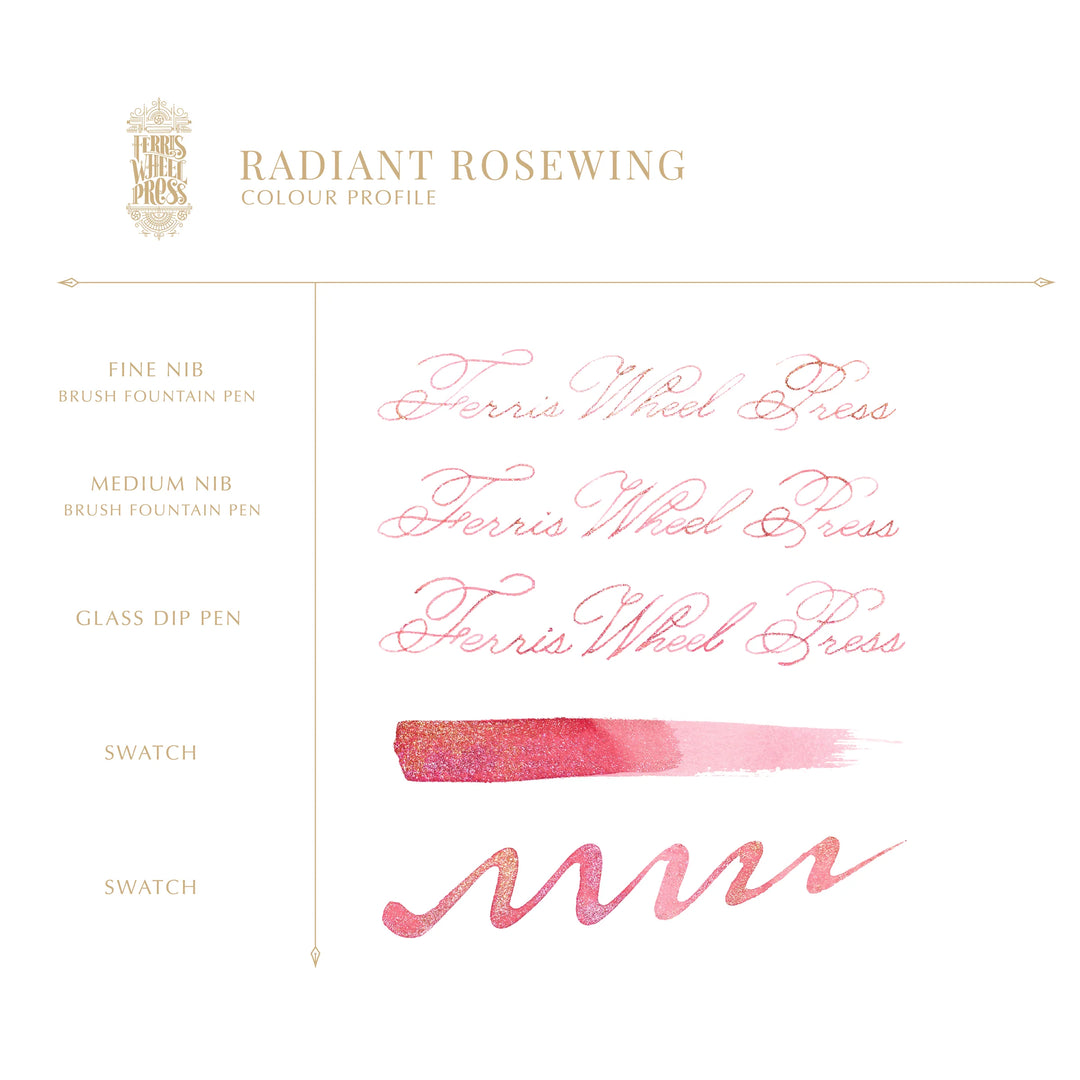 Radiant Rosewing | Fountain Pen Ink | FerriTales | The Wild Swans