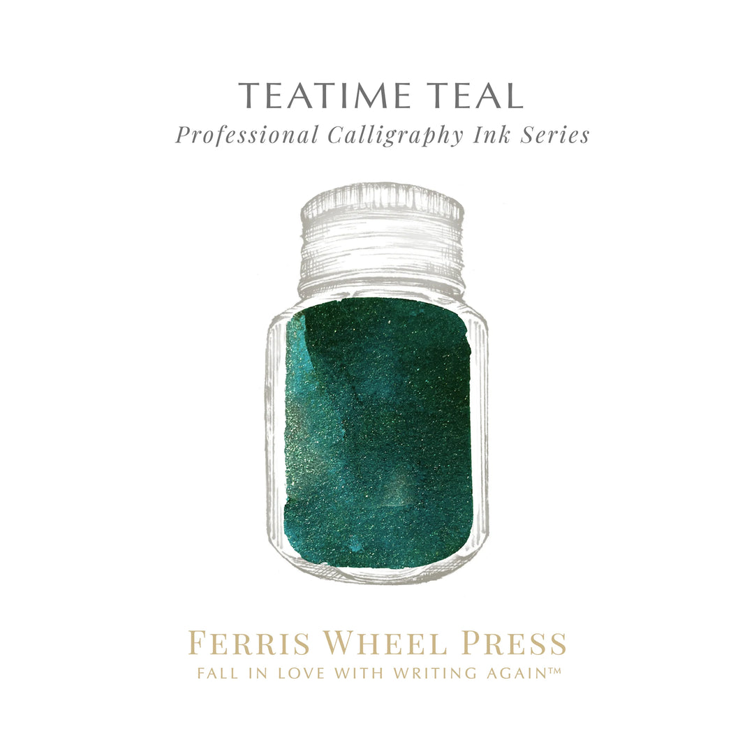 Dynamic Ink Tea Teal Teatime Teal | Calligraphy Ink – The Paper Mouse